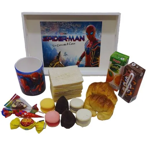 Desayuno o merienda spiderman o personaje favorito